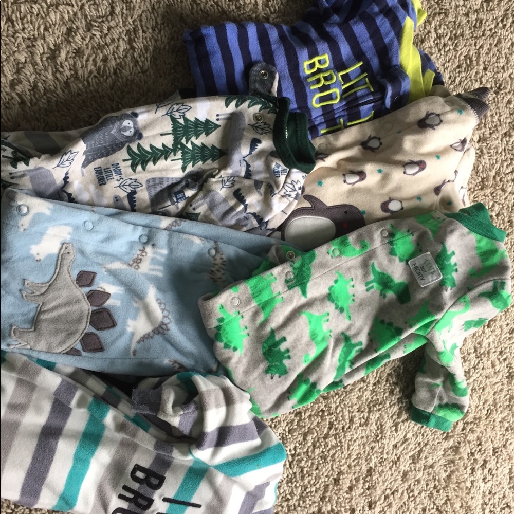 Baby boy pajama lot